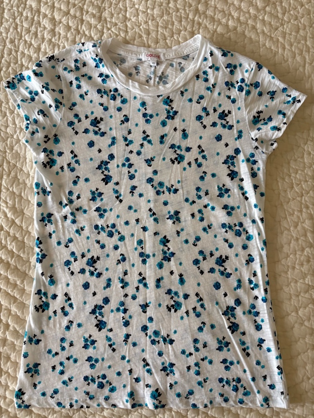 Goldie blue floral Tshirt